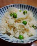 うすいえんどうのご飯 新玉ねぎ入り