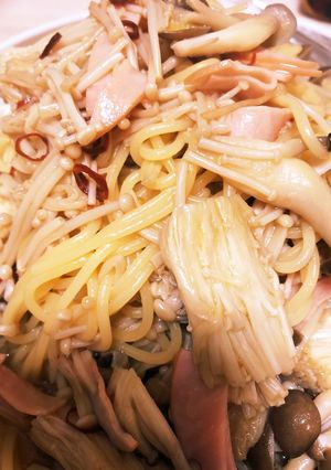 キノコの和風ピリ辛パスタ-レシピのメイン写真
