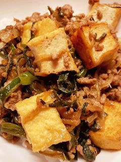 厚揚げ入りニラそぼろ丼-レシピのメイン写真