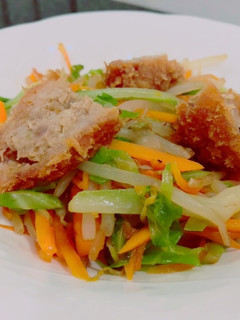 リメイク*メンチカツの野菜炒め-レシピのメイン写真