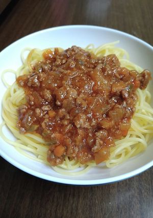 市販のソースを洋食屋さんのミートソースに-レシピのメイン写真