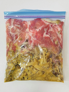 【下味冷凍】豚肉ときのこの生姜味噌-レシピのメイン写真