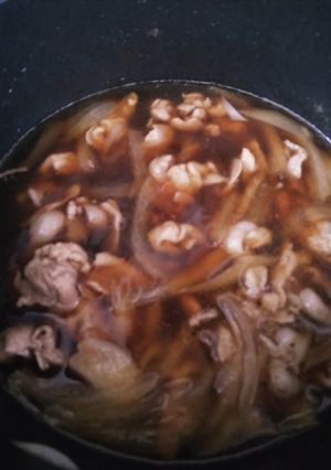 肉汁つけうどんの汁-レシピのメイン写真