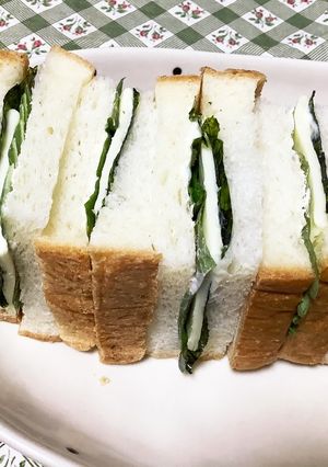 チーズと大葉と海苔のサンドイッチ♪-レシピのメイン写真