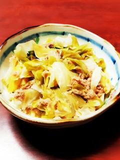 簡単◎キャベツとツナのレンジ蒸し-レシピのメイン写真