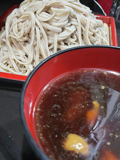 焼き鳥缶でなんちゃって「鶏せいろ蕎麦」-レシピのメイン写真