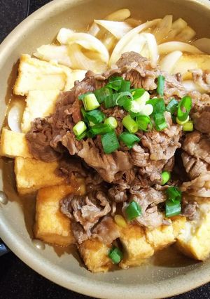 ＊たまねぎと厚揚げのすき焼き風煮＊-レシピのメイン写真