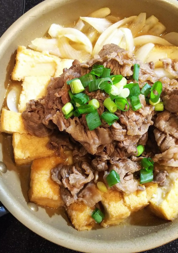 ＊たまねぎと厚揚げのすき焼き風煮＊-レシピのメイン写真
