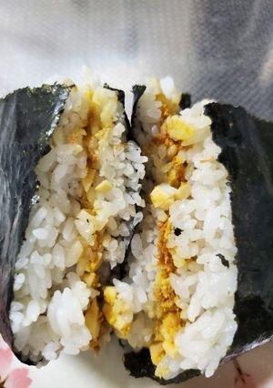 ゆで卵おかかお握り❣️１度食べてみて❤️-レシピのメイン写真