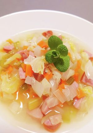 コンソメを使わない、塩麹野菜スープ-レシピのメイン写真