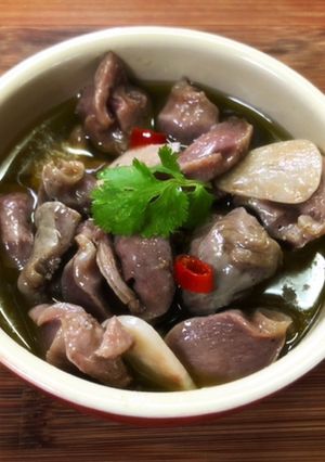 炊飯器保温で砂肝コンフィ-レシピのメイン写真