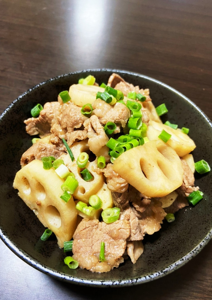 牛肉とれんこんの甘辛炒め-レシピのメイン写真