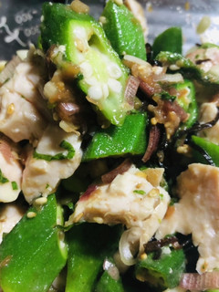 夏野菜と鶏胸肉の梅肉和え-レシピのメイン写真