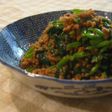 *ほうれん草の挽肉炒め*