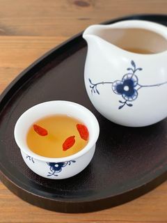 【薬膳茶】クコの実&ひげ茶-レシピのメイン写真