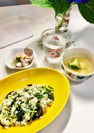 低糖質 いり豆腐定食 腹もちよし！-レシピのメイン写真