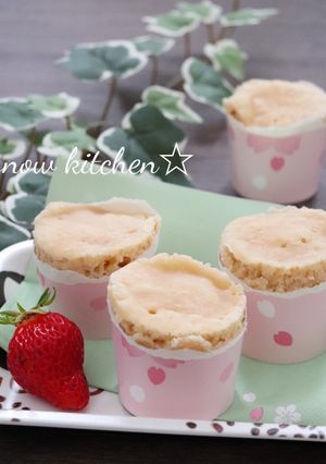 レンジで即席♪カルピスいちご蒸しパン-レシピのメイン写真