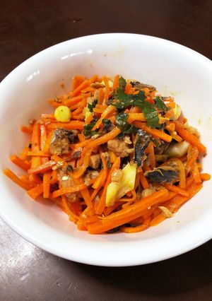 にんじんのさば味噌煮炒め-レシピのメイン写真