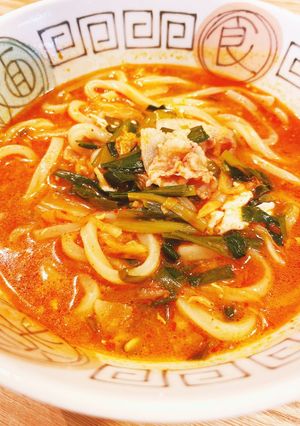 韓国風キムチうどん-レシピのメイン写真