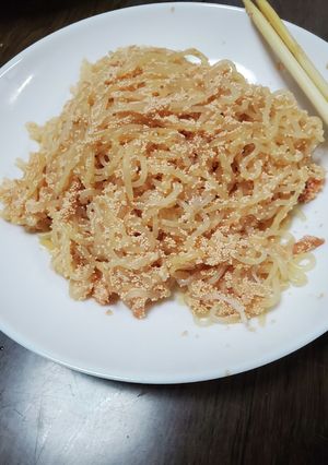 白滝の明太子炒め！-レシピのメイン写真