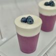 ブルーベリームースのクリームチーズ添え