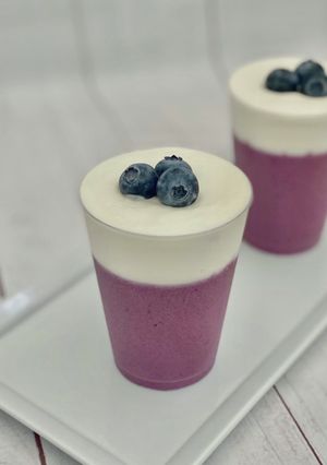 ブルーベリームースのクリームチーズ添え-レシピのメイン写真