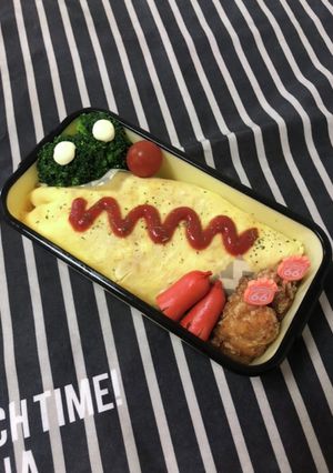 男子高校生弁当6/7オムライス弁当-レシピのメイン写真