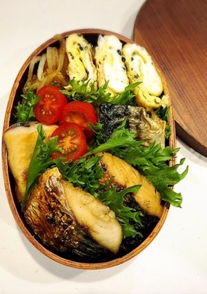 のっけ弁当2021.06.07鯖の塩焼き-レシピのメイン写真