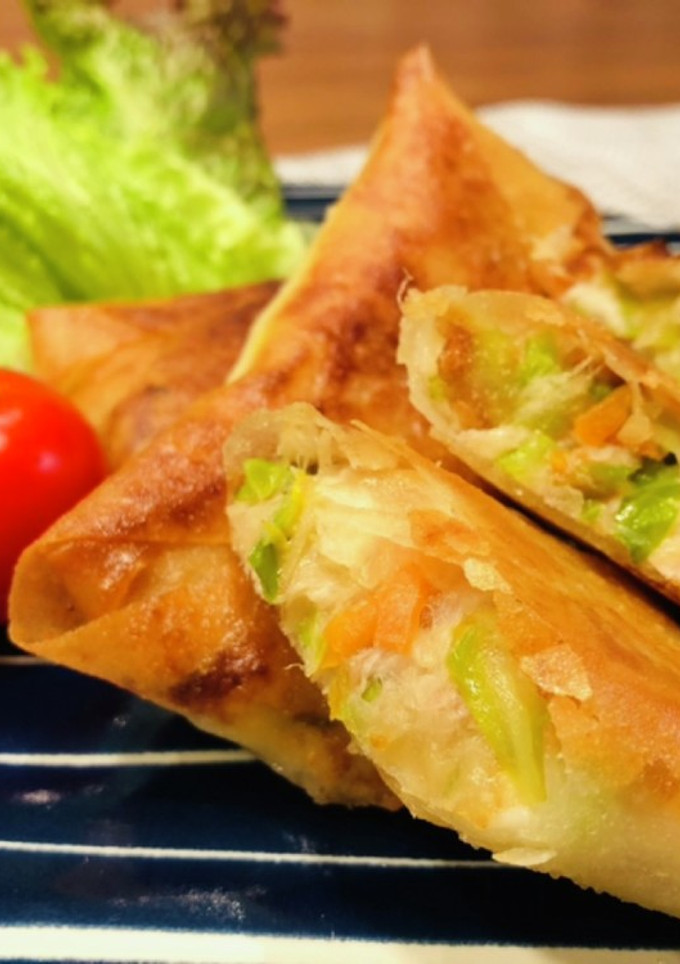 ＊余った魚と野菜炒めのリメイク春巻き＊-レシピのメイン写真
