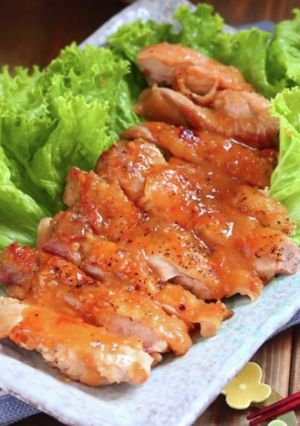 15分時短メイン！鶏もも味噌ガリマヨ照り-レシピのメイン写真
