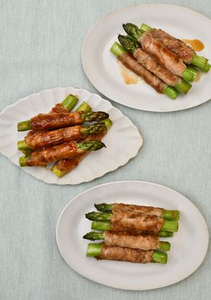 アスパラの肉巻き３種　ＪＡにいがた南蒲-レシピのメイン写真