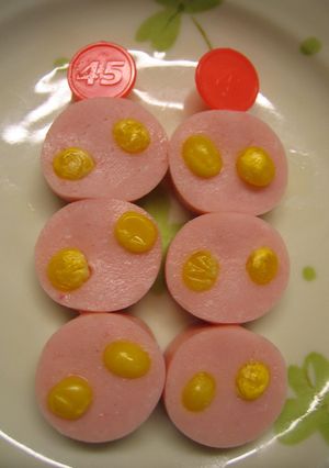 簡単❤お弁当に魚肉ソーセージ＆コーン-レシピのメイン写真