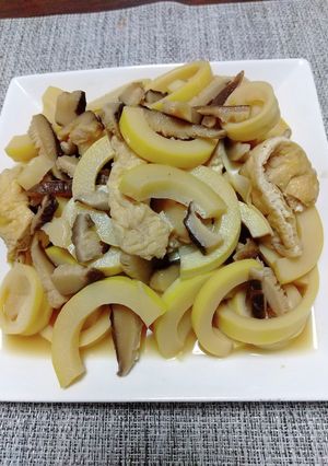 マダケ、油揚げ、干しいたけの煮物-レシピのメイン写真