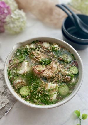 サバ缶丸ごと使って簡単冷や汁-レシピのメイン写真