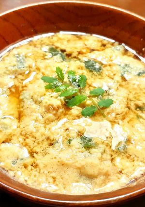高野豆腐粉のかきたまのお味噌汁 発酵玉葱-レシピのメイン写真