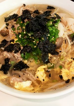 韓国風もやしとトックのスープ-レシピのメイン写真