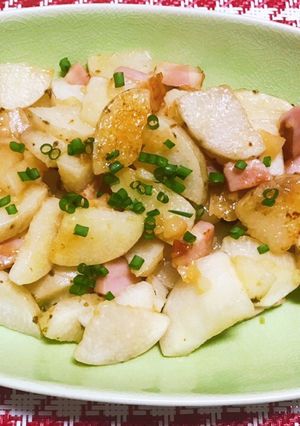 超簡単なのにうまっ♪長芋とベーコン炒め-レシピのメイン写真