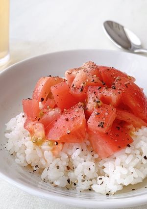 トマト胡椒ごはん-レシピのメイン写真