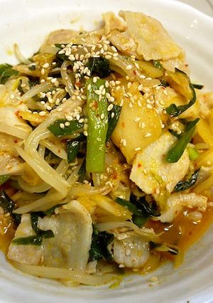 【職員考案×食品ロス】食欲増進☆豚キムチ-レシピのメイン写真