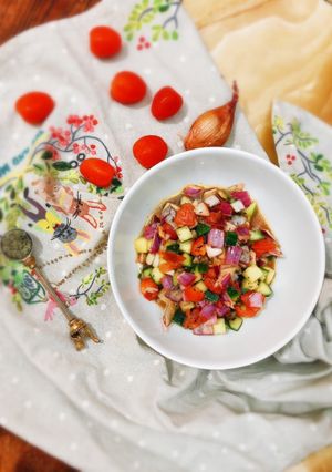 3色野菜のチョップドサラダ-レシピのメイン写真