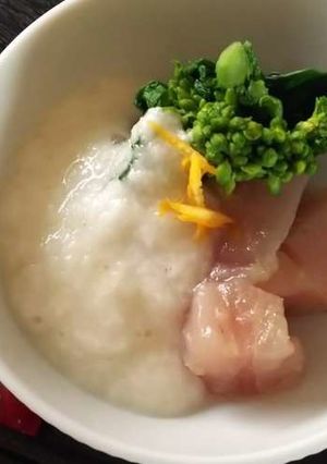 ビン長マグロと菜の花の山かけ-レシピのメイン写真