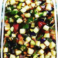 รูปของ 暑い季節に★簡単に野菜たっぷりだしつゆ