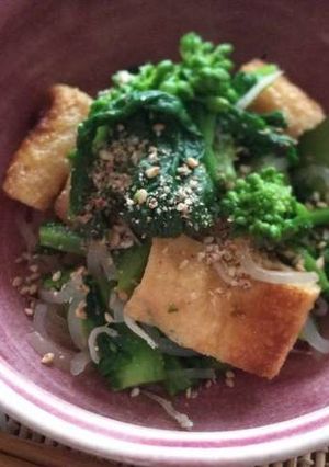 菜の花と狐のからし和え-レシピのメイン写真