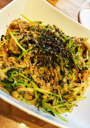えのき茸と豆苗のかつお醤油和え-レシピのメイン写真