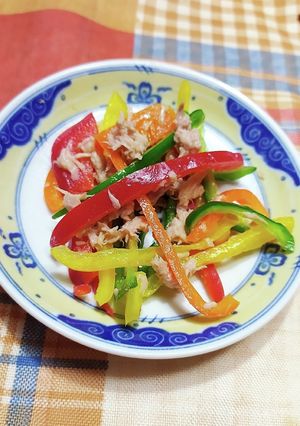 簡単!苦味なし!ピーマンのツナあえ-レシピのメイン写真