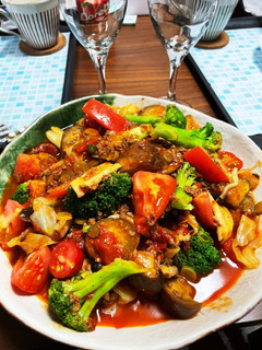 夏野菜とミンチ肉のトマト煮-レシピのメイン写真