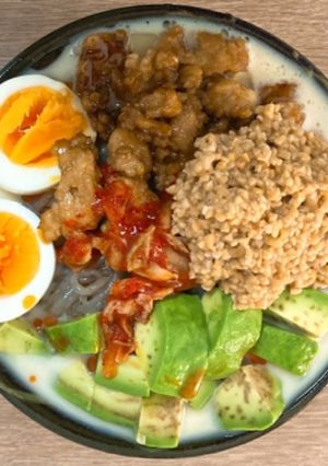 納豆と白滝でヘルシー冷やし坦々麺-レシピのメイン写真