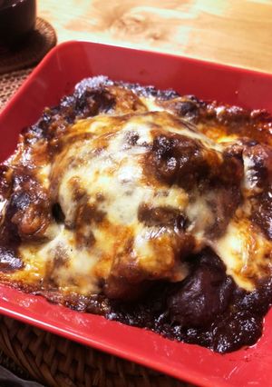 簡単！残りビーフシチューDEハンバーグ-レシピのメイン写真