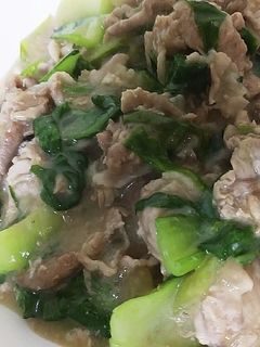 豚肉と青梗菜のあんかけ風♡-レシピのメイン写真