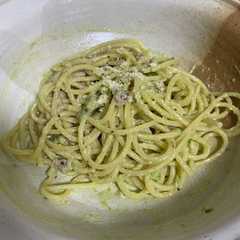 アボカドとラムのパスタ　試作-レシピのメイン写真